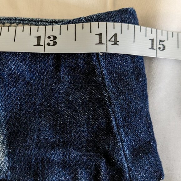 Jag Jeans High Rise Skinny Distressed Pull-On Jeans Dark Wash Blue Women's SZ 6 - Picture 10 of 16